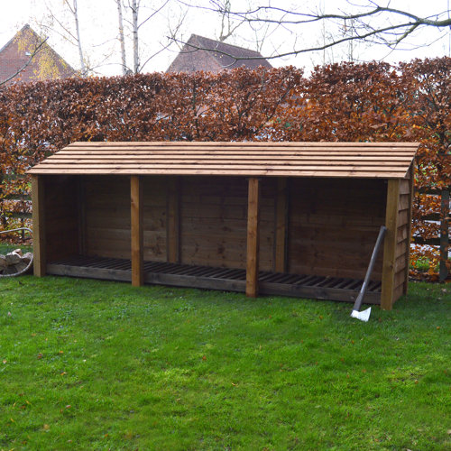 WFX Utility 7 Ft. x 3 Ft. Wood Log Store Wayfair.co.uk